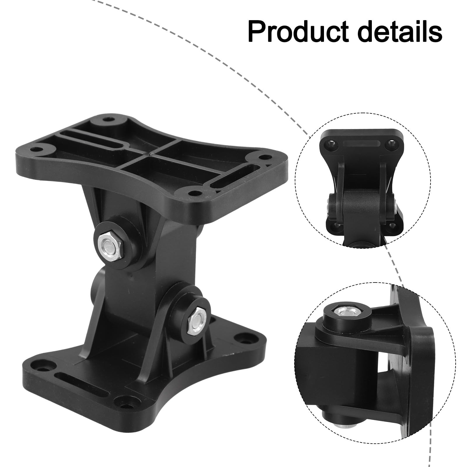 Support de montage de panneau solaire à angle réglable pour petits modules photovoltaïques 1W-10W, support en plastique ASA haute résistance avec vis ou fixation en silicone