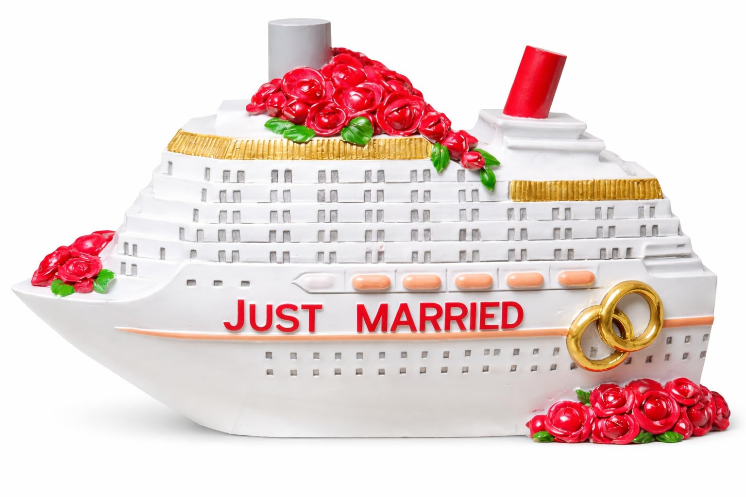 Just Married - Salvadanaio a forma di sposi, in ceramica, per matrimonio