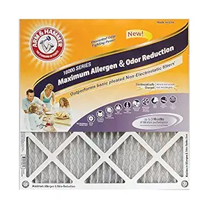 Arm & Hammer Max Allergen & Odor Reduction 10x20x1 Air and Furnace Filter, MERV 11, 4-Pack