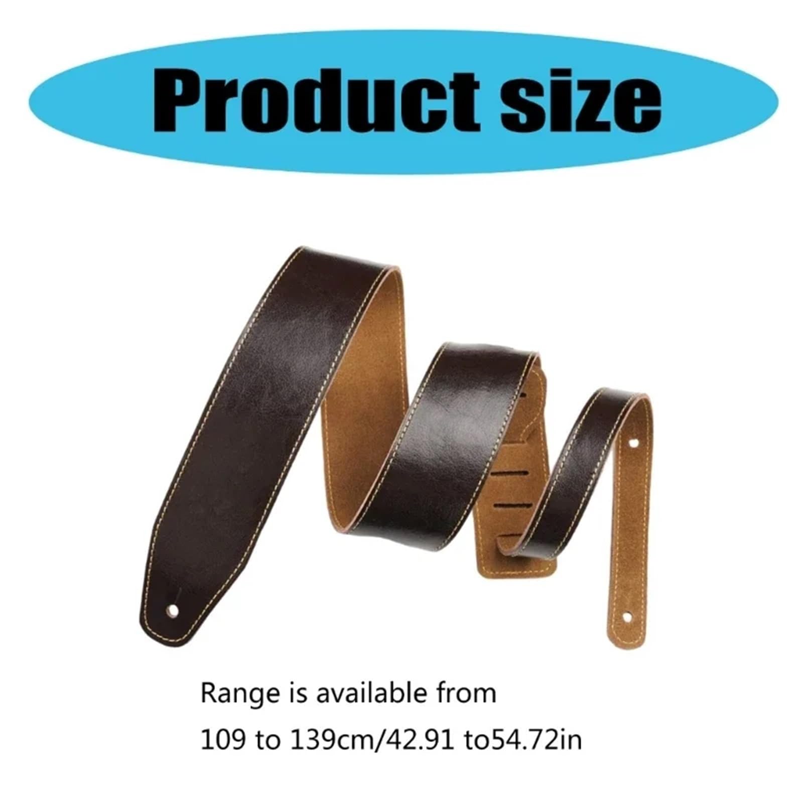 Correa de guitarra cuero suave ajustable y gruesa, universal, repuesto for el hombro, accesorios for Para Guitarras Bajas