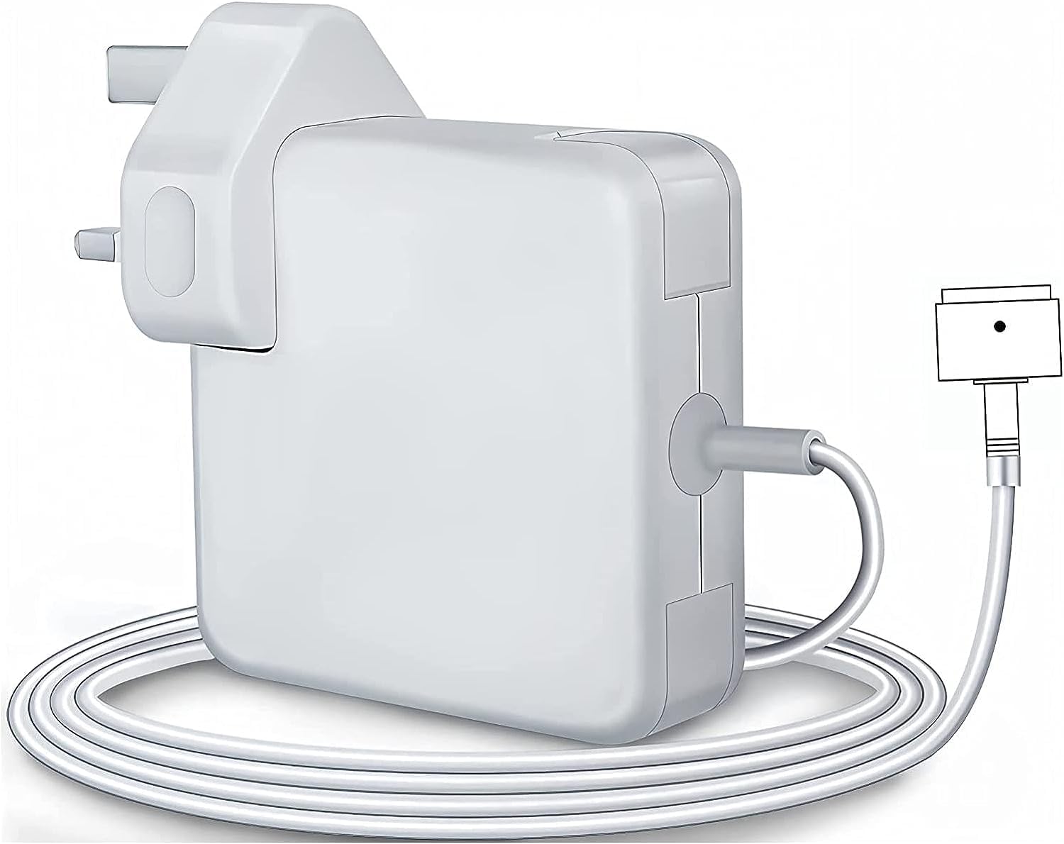 For Mac Book Pro Charger, 60W T-Tip Charger Power Adapter, Universal Laptop Charger Compatible with Mac Book Air/Mac Book Pro 13-Inch Retina Display(After 2012)