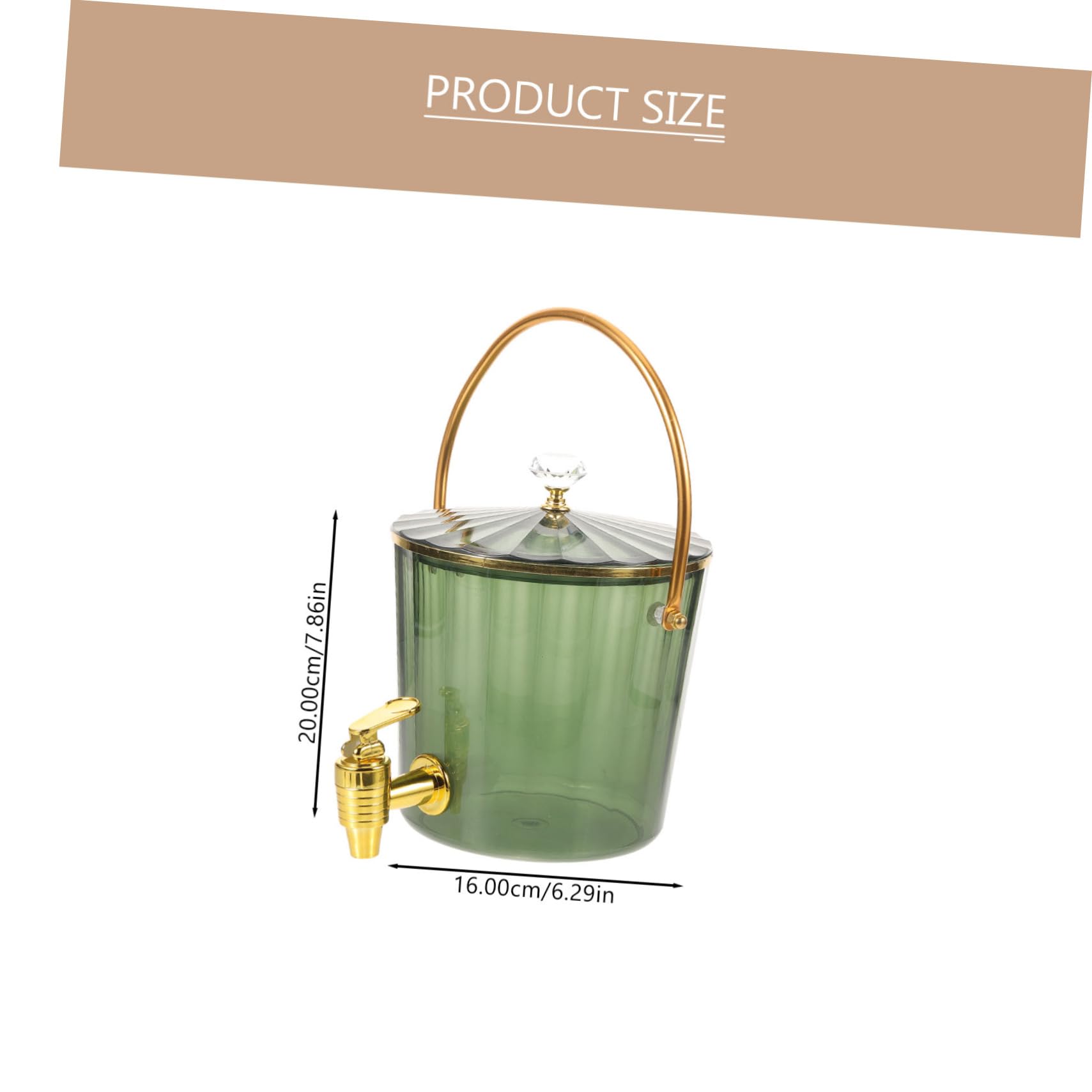 Ciieeo Party Drink Dispenser with Lid Juice Container with Spigot for Cold Beverages for Parties Events and Home Use Blockage Design