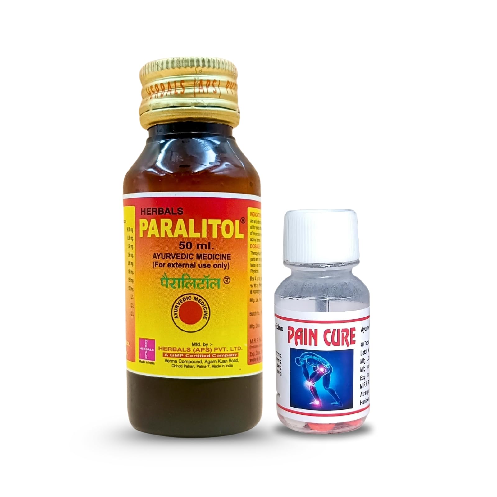 Ayurvedic Paralitol Oil (50 ml) & Pain Cure 40 Tablet (Combo Pack)-image-35