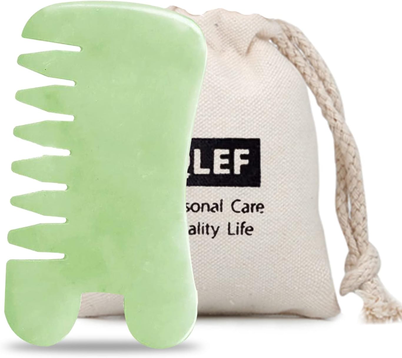 Massage Scraping Tools with Jade Body Comb SPA Acupuncture Therapy Point Treatment on Face Arm Foot for Gua Sha