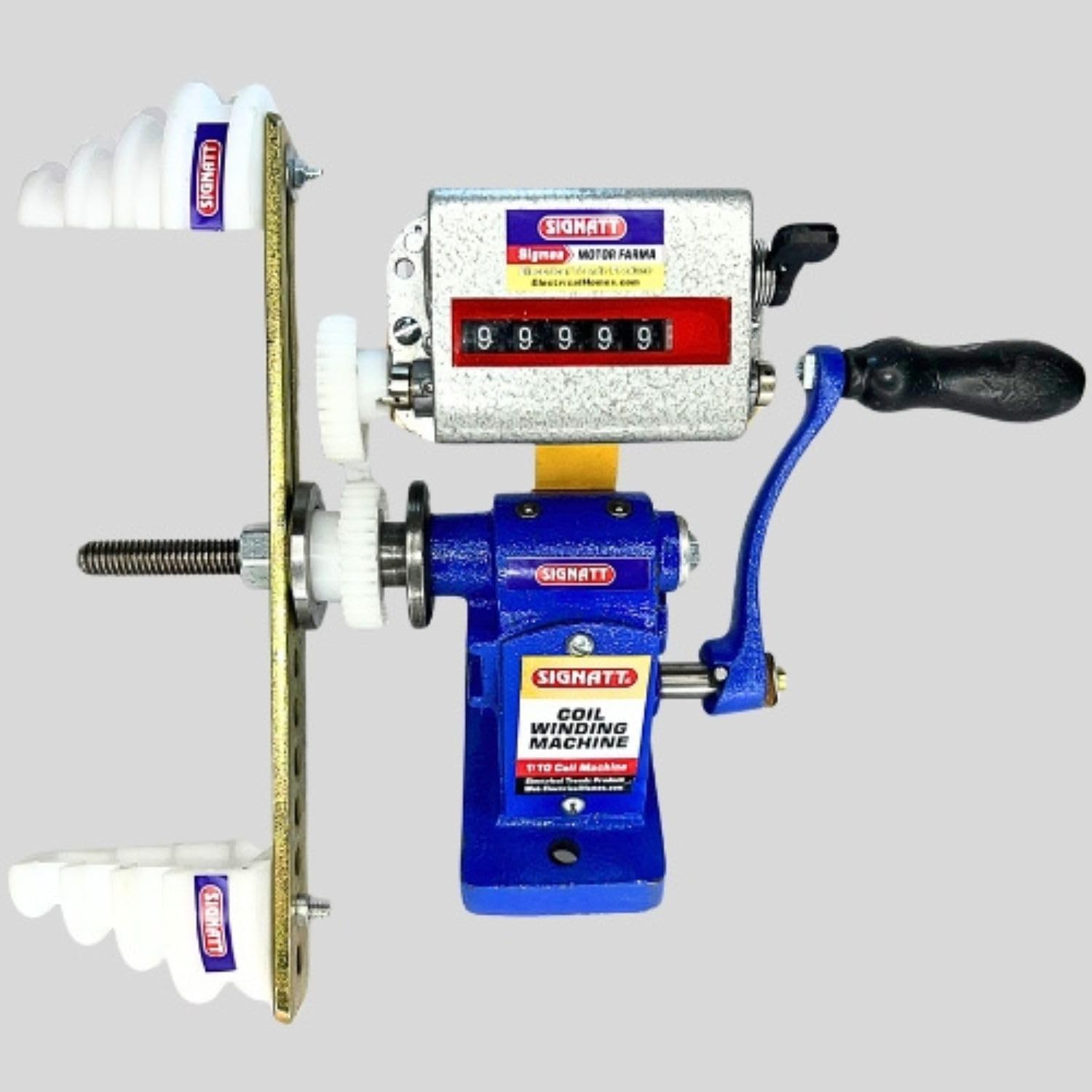 1/10 Manual Hand Operated Coil Winding Machine with Steel Gears – Efficient Winding Tool for Fan Motors & Small Projects (30 cm)-image-40