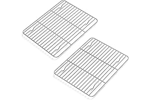 2 Pack 11.7"x9.4" Stainless Steel Cooling Rack for Baking and Cooking