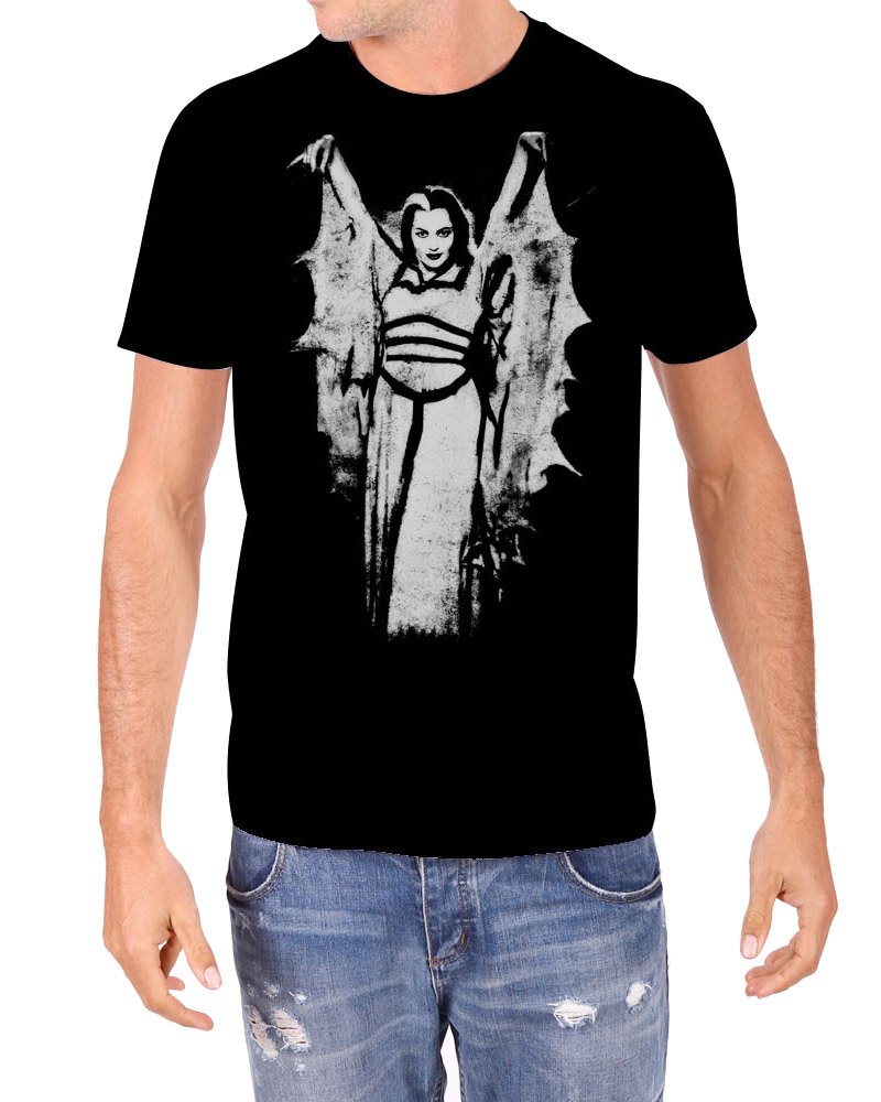 Rock Rebel The Munsters Men's LilyBat Wing T-Shirt Black