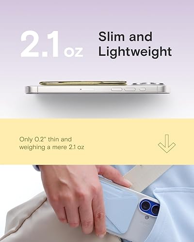 Miniatura 2 de MOFT Soporte magnético para cartera compatible con iPhone 171615141312, ajuste de ángulo y soporte de teléfono compatible con MOVAS Magsafe, color