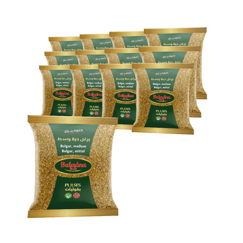Baladna Bulgur, mittel Halal 900 g x 12 Pcs