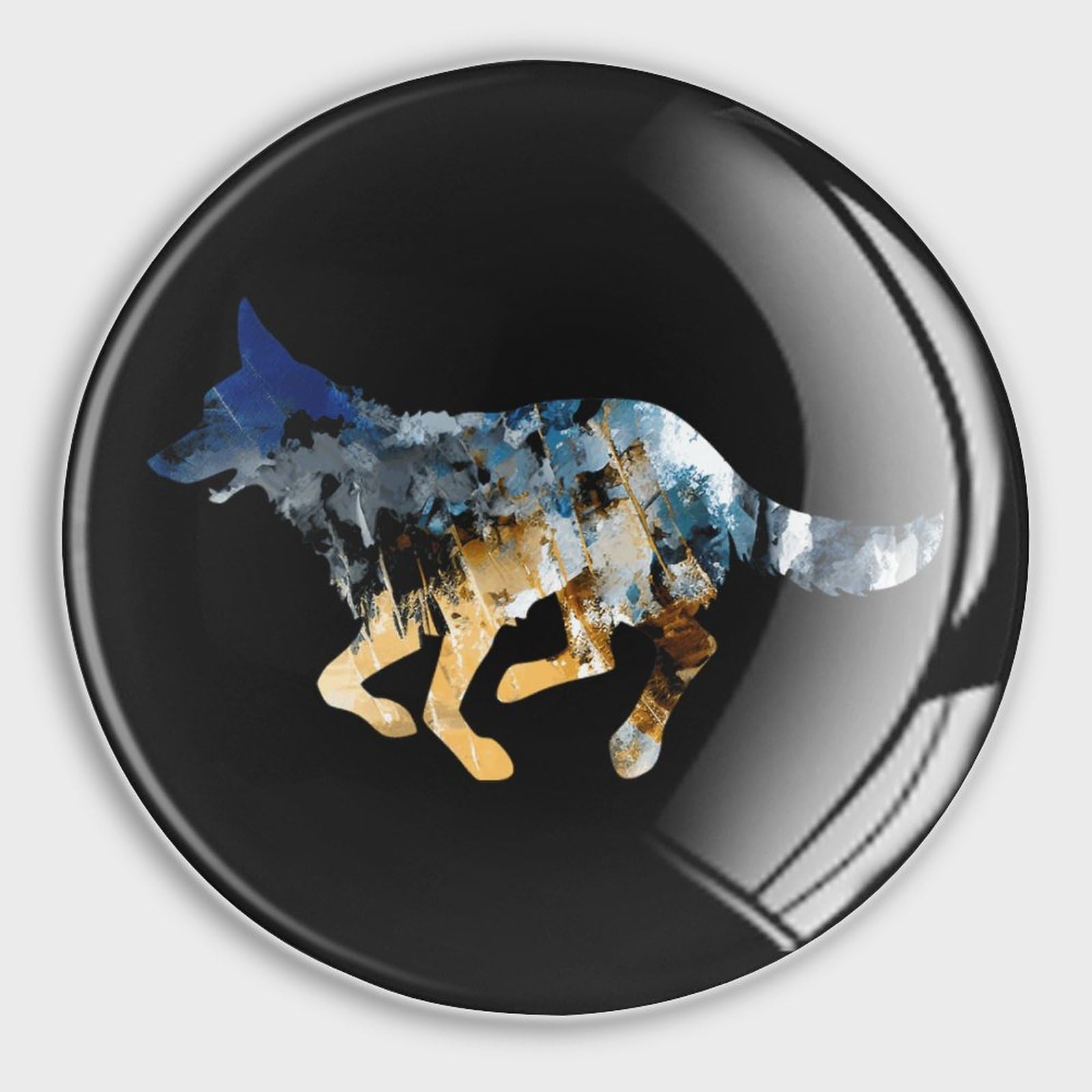 Aimants puissants en verre lot de 4 cadeau idéal amoureux des chiens thème animal berger