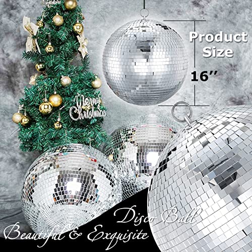 Large Disco Ball,Disco Ball,16 Inch Mirror Ball Hanging Disco Ball For Dj Club Stage Bar Party Wedding Holiday Decoration #TOP1