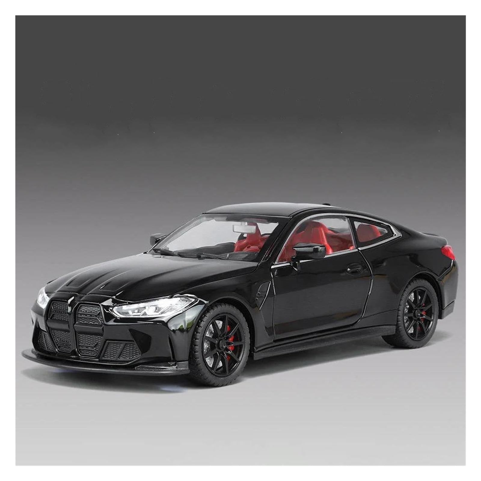 Btwodian Scale Model Car 1:24 For BMW G82 M4 Coupe Alloy Sports Car Model Diecasts Vehicles Collection(Black)