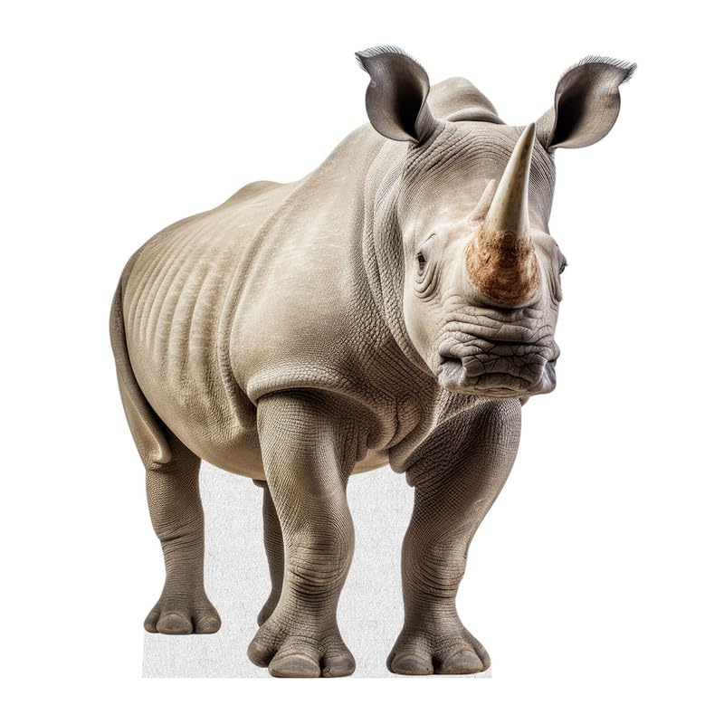 Rhino - Life Size Cardboard Cutout Standup People with Support Standee | Animals -
