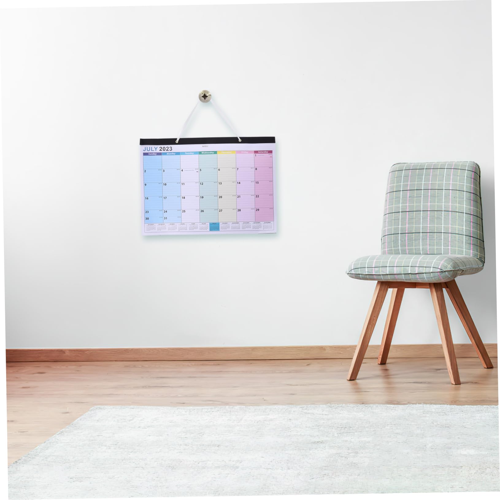 VILLCASE 4stücke Dekorativer Wandkalender Dickem Papier Für Planung Und Organisation Monatskalender Für Zuhause Und Büro Und Design Für Tägliche Nutzung