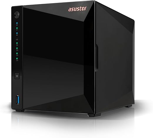Asustor Drivestor 4 Pro Gen2 AS3304T v2, 4 Bay NAS Storage, 1.7GHz Quad-Core, 2.5GbE Port, 2GB RAM DDR4, Network Attached Storage Device for Home…