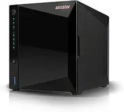Asustor Drivestor 4 Pro Gen2 AS3304T v2, 4 compartimentos de armazenamento NAS, 1,7 GHz Quad-Core, porta 2,5 GbE, 2 GB RAM DDR4, dispositivo de armazenamento conectado à rede para armazenamento em