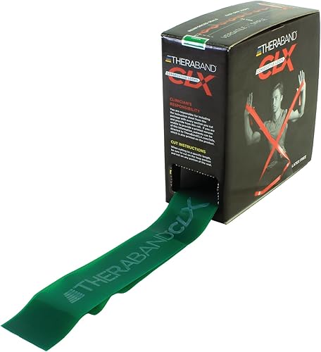 Miniatura 6 de THERABAND CLX Resistance Band with Loops, Fitness Band for Home Exercise and Full Body Workouts, Portable Gym Equipment, Gift for Athletes