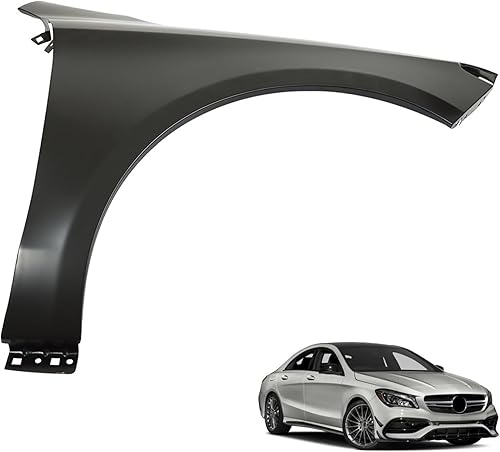 SEBLAFF Guardabarros delantero derecho acero imprimado negro reemplazo para 2014-2019 CLA250 CLA45 AMG 1178810201 MB1241148