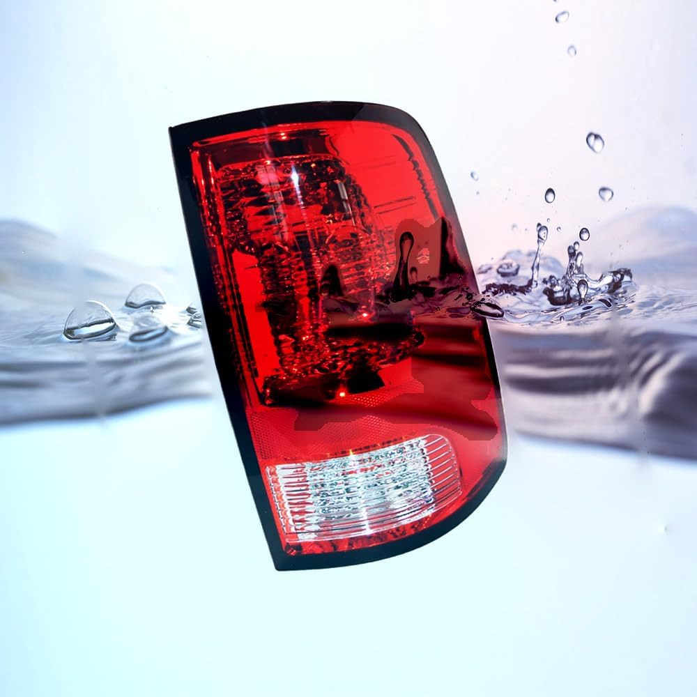DSkoiph Passenger Side Tail Light Compatible With 2009-2018 Dodge Ram 1500 2500 3500 Rear Right Taillight Brake Lamp With Bulb (Right Side), RED