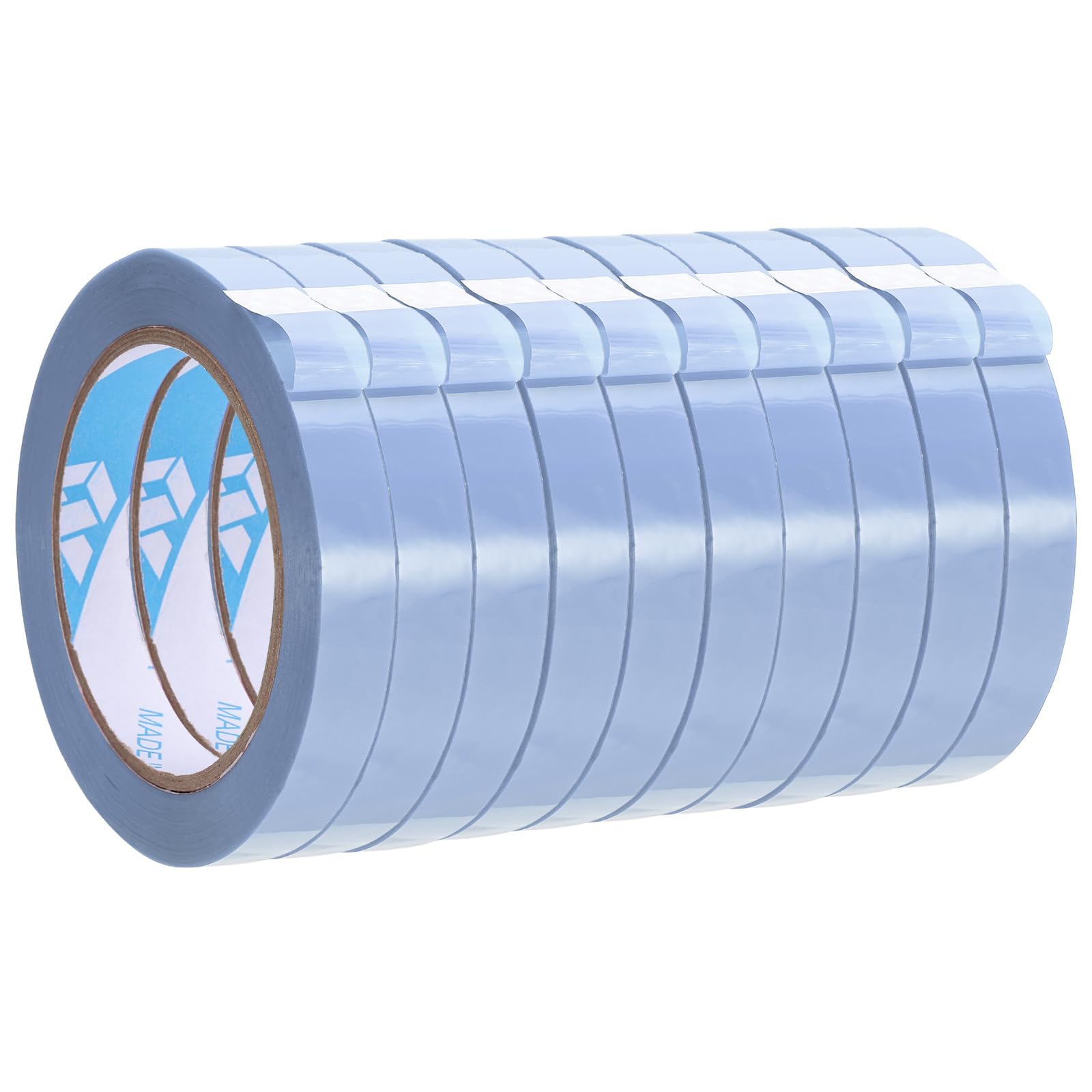 sourcing map 10Pcs Poly Bag Sealing Tape, 9/16" x 98.4 Yard Plastic Bag Sealer Tape Packaging Sealing for Shops Packaging Food Vegetable Meat Cake Bread Freezer Ice, Violet