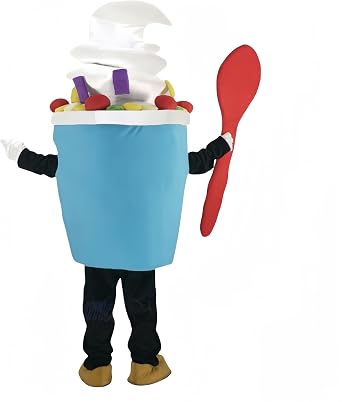 Deluxe Ice Cream Mascot Costume - Premium Quality, Perfect for Events and Parties