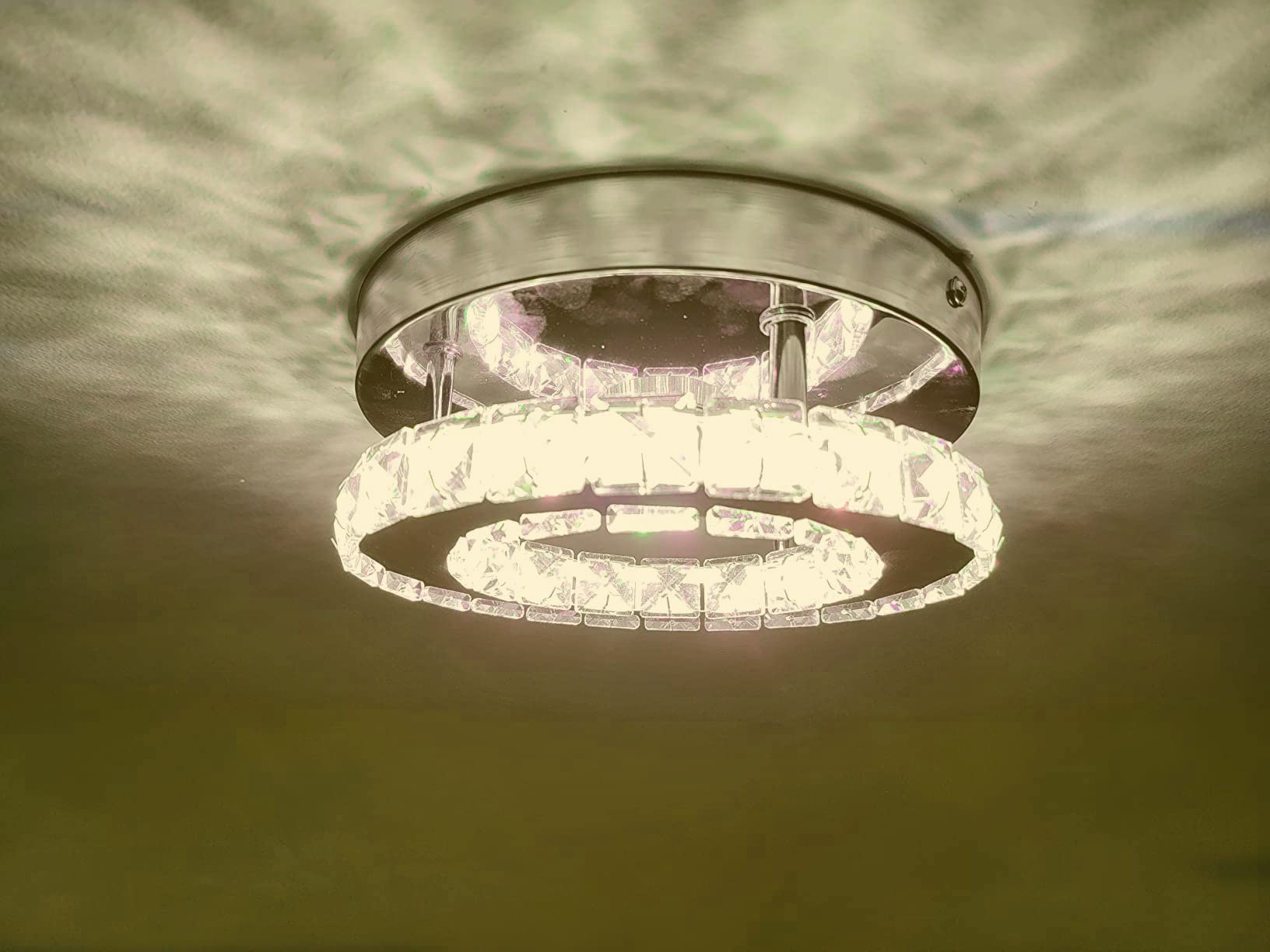 Dimmable Crystal Chandelier - Multicolor Living Room Light -6 Dimmable Crystal Chandelier - Multicolor Living Room Light -6