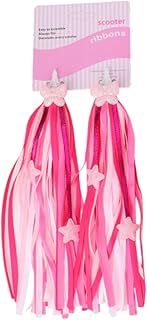 F Fityle 2 Piezas Bicicletas Tassel Kids Bicicletas Tassel Balance de la Bicicleta Balance Decoración de la Bicicleta 25 cm Cindad, Rosa
