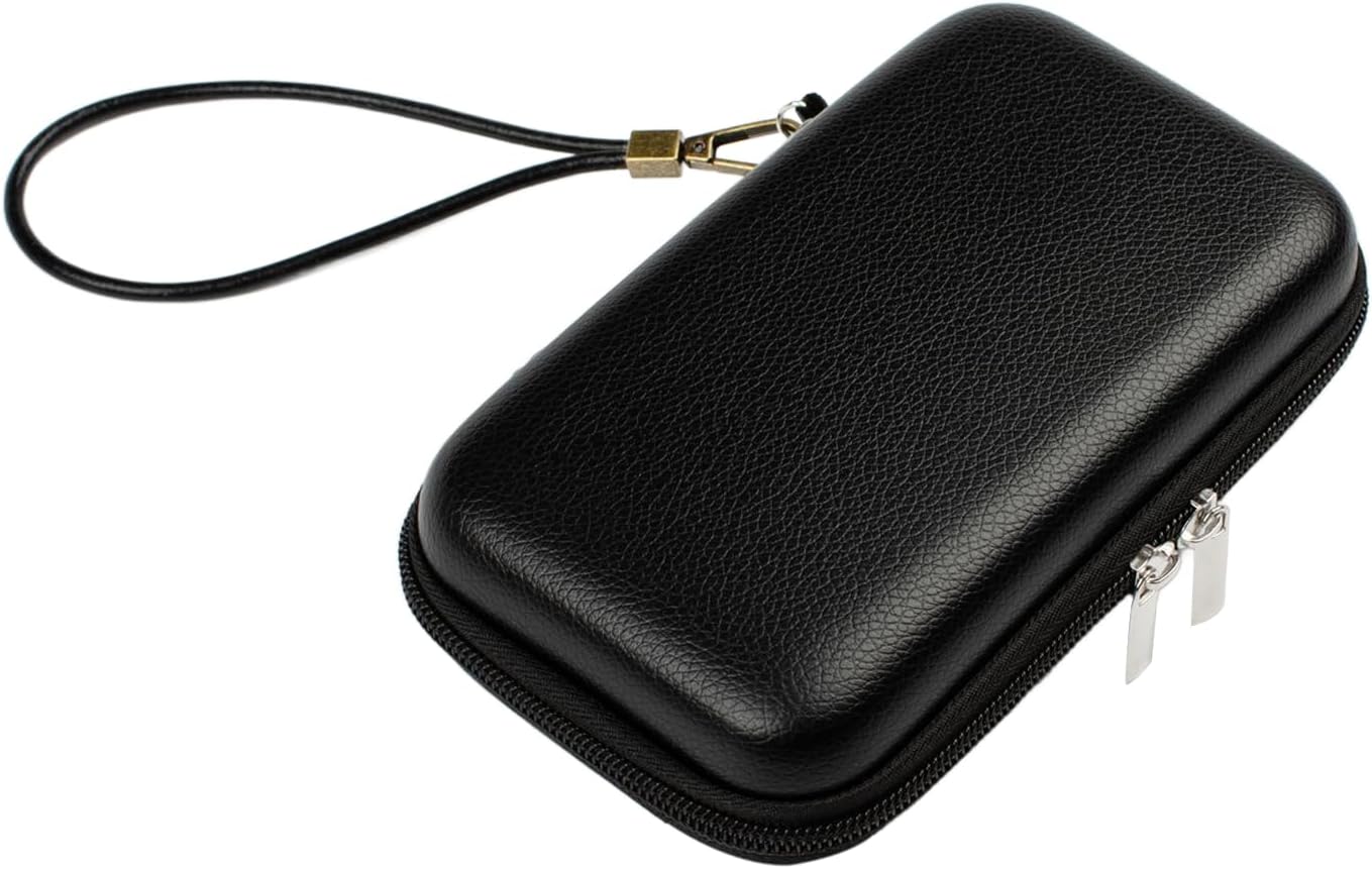 Portable Travel Organizer Case, Waterproof Hard Shell Electronics Carrying Case for Small Tech Gear, 7.1x3.9 inch Black - Fits in Purse, Ideal for Commute, Business Trips & Travel (Case Only)