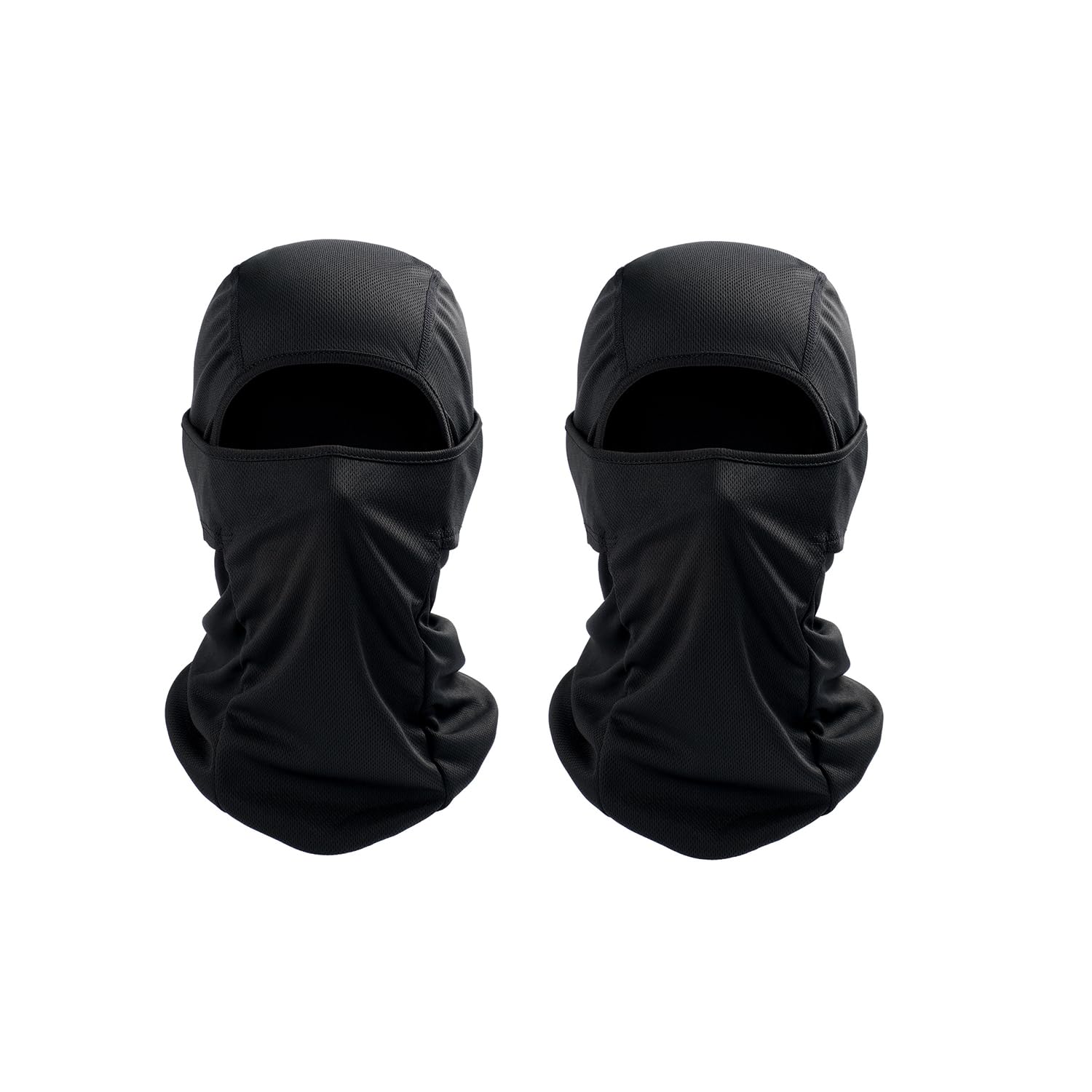 AstroAISki Mask Balaclava Face Mask Shiesty Mask for Men Women, Motorcycle UV Protector Windproof Neck Warmer Face Cover for Snowboarding, Skiing, Hunting, Cycling, Black, 2Pack