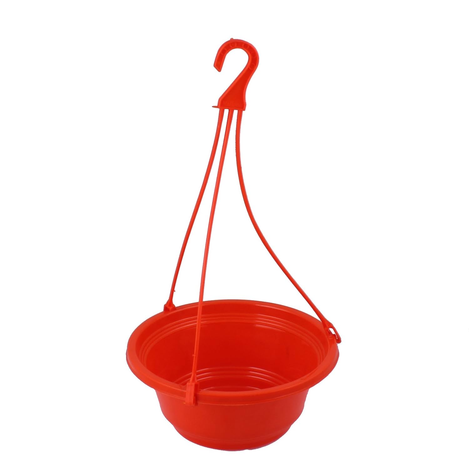 GARDENS NEED Karishma Plastic Hanging Basket Set (10inch, Orange, Pack