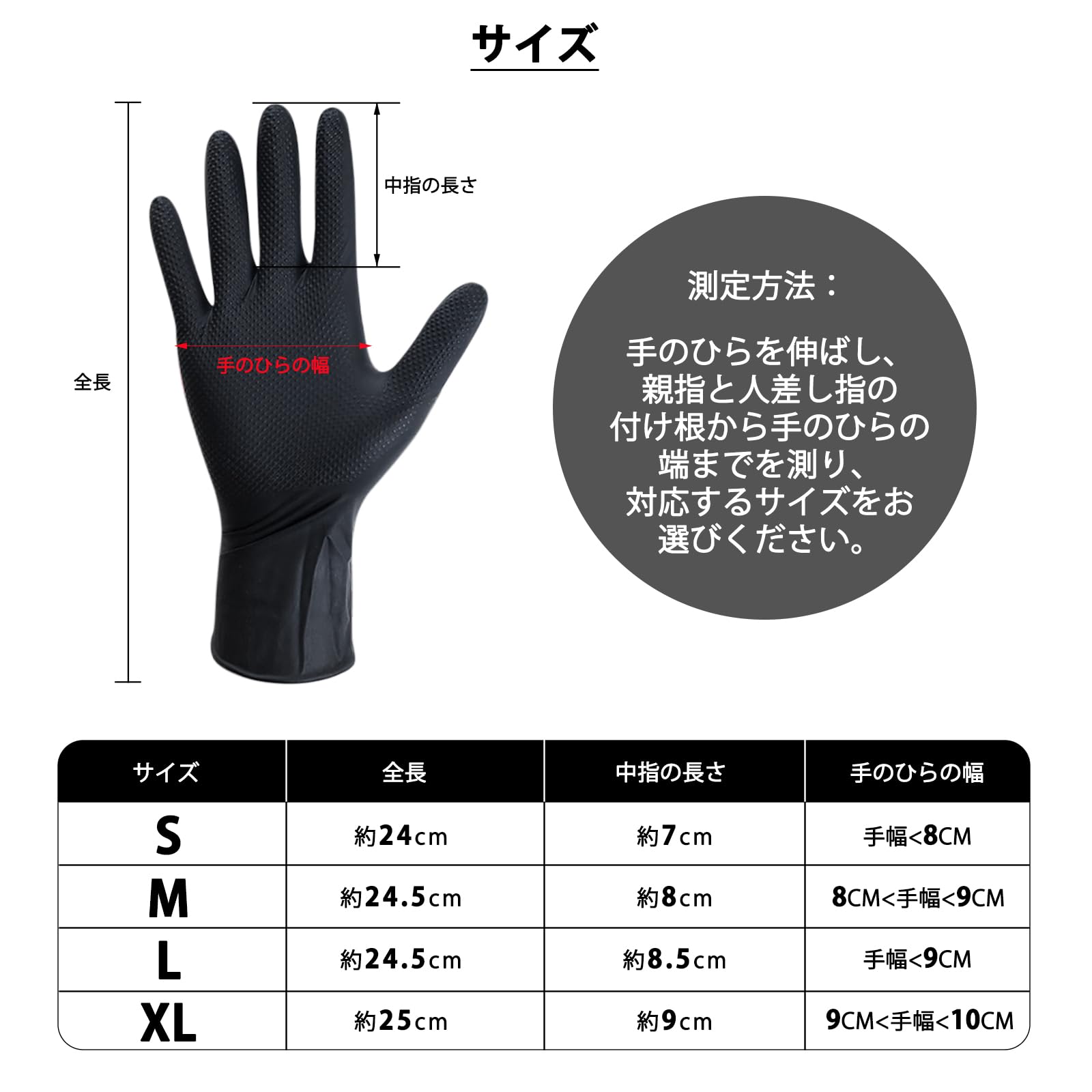Guantes de goma, guantes de nitrilo, guantes desechables, de 0,01 pulgadas (0,25 mm), tipo extra grueso, guantes de nitrilo, gran durabilidad, resistente al aceite, gran elasticidad, para
