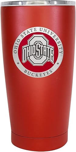 Miniatura 2 de Oregon - Vaso de 15 onzas  Negro  Vaso aislado duradero para bebidas frías y calientes  Taza térmica de viaje para café  Incrustación de metal de