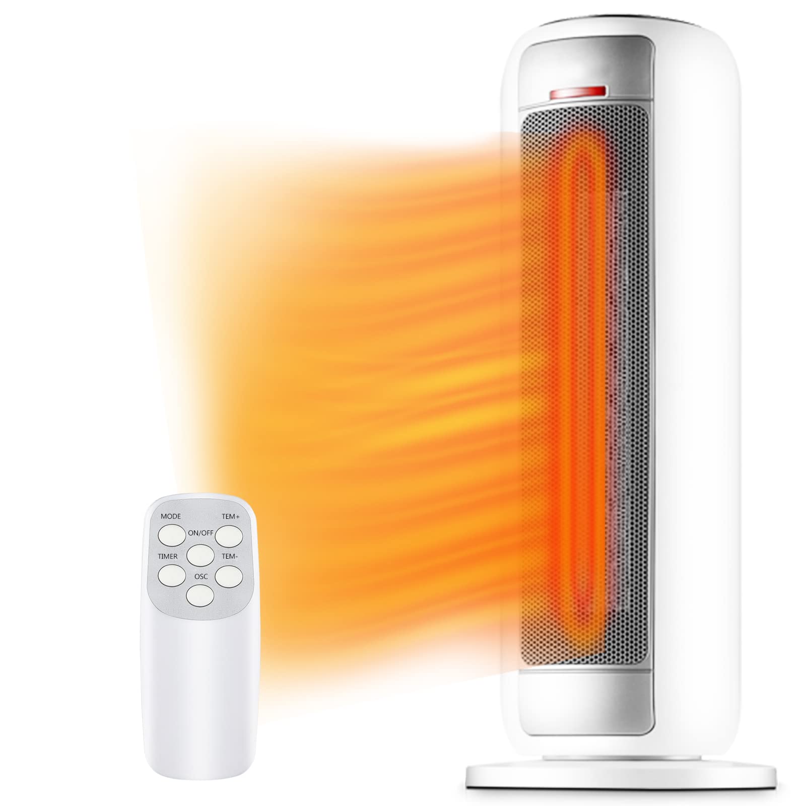 Buy TUOKE Electric Fan Heater, 2000W Portable Space Heater with Timer