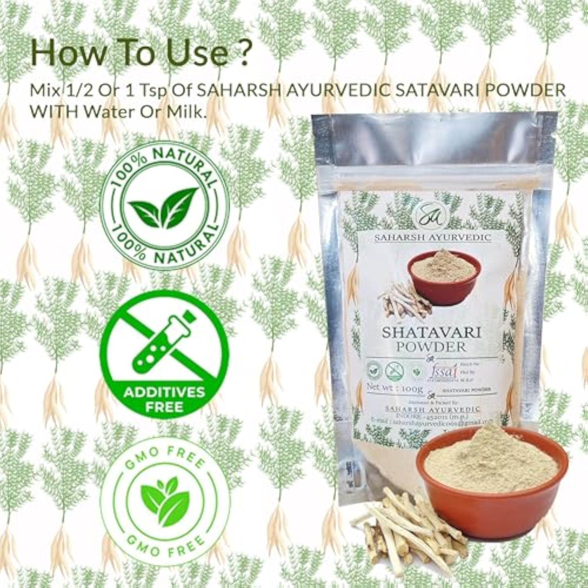 Shatavari Powder 100g, Hormonal Balance Support