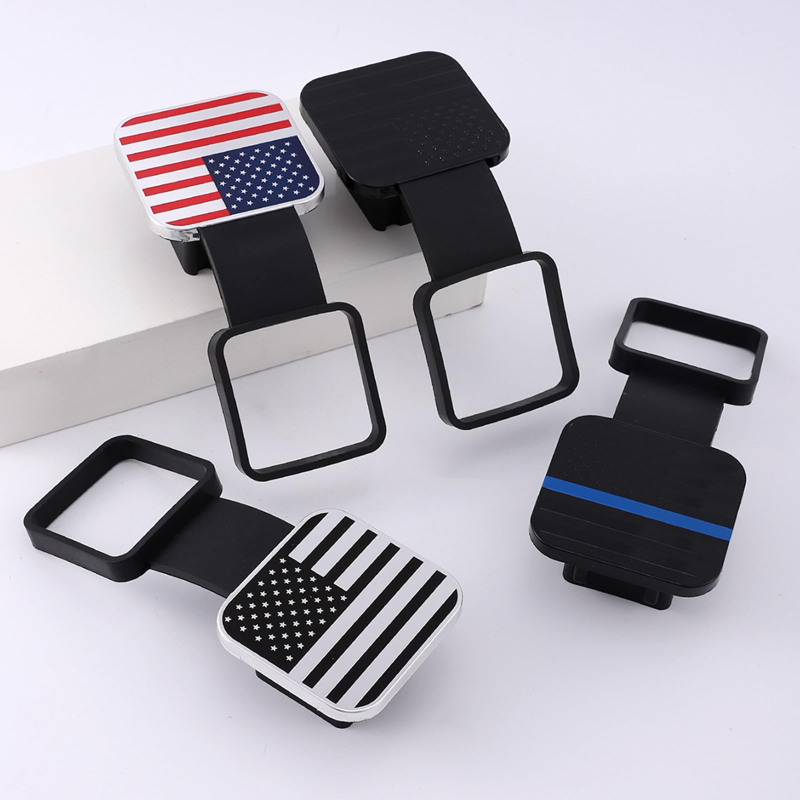 Copertura Gancio Traino Con Bandiera Americana - Gomma, Per Ganci Da 2 Pollici, Decorativa E Protettiva - Foto 4