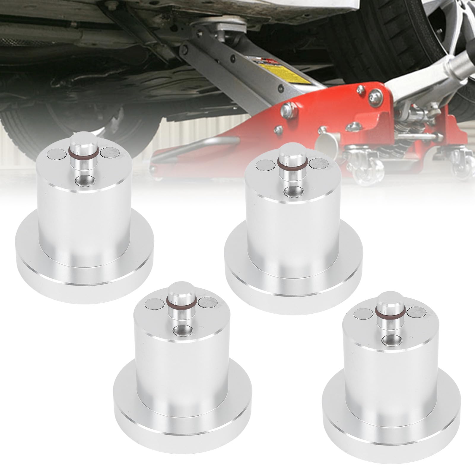 4 stücke Hebe Jack Pad Boden Puck Lift Punkt Adapter Ersatz Für R1T R1S SUV Elektrische Fahrzeug