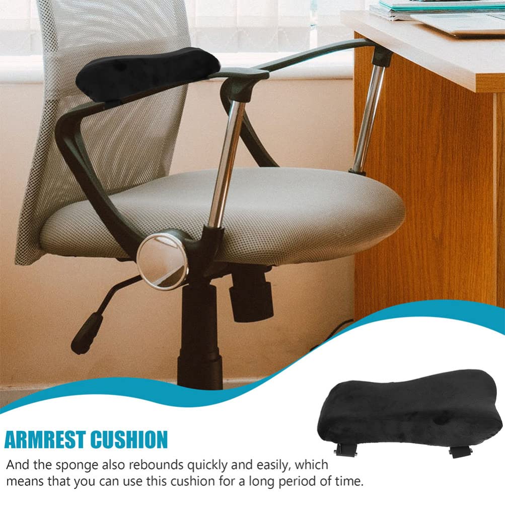 Coussins D’accoudoirs pour Chaise Gaming 2 Pièces en Mousse à Mémoire