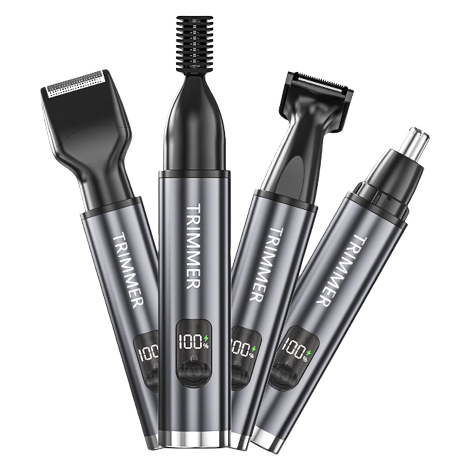 Rasoio per capelli naso Strumento da barba elettrico 4 in 1 Dispositivo per la toelettatura Rasoi elettrici Strumento per la toelettatura ricaricabile USB Dispositivo portatile