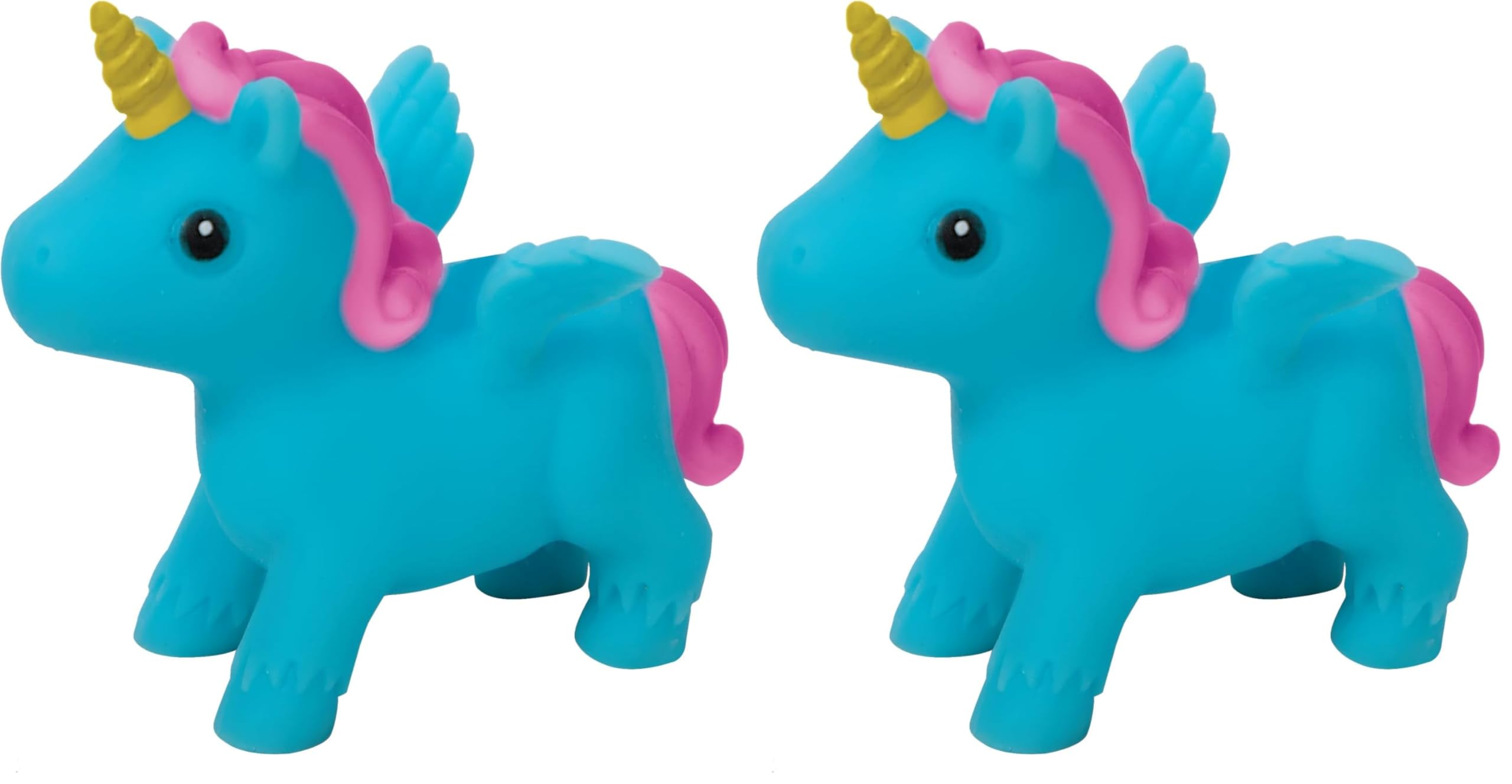 Schylling Itsy Bitsy Unicorn Squeezable and Stretchable Toy - Color May Vary (Pack of 2)