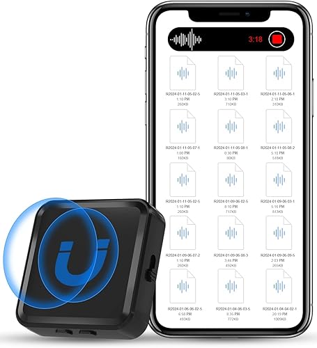 Dispositivo de grabación activado por voz de 128 GB con altavoz, cancelación de ruido DSP y sonido cristalino, grabadora de voz magnética SOUNDVALUE