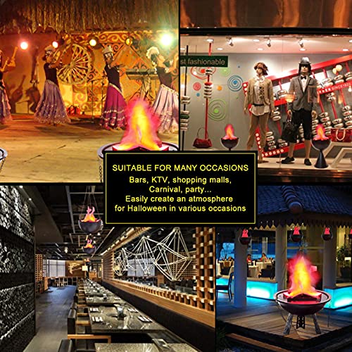 Halloween Electronic Simulation Flame Light Artificial Fake Fire Flame Effect Decor For Halloween Christmas Party #TOP7