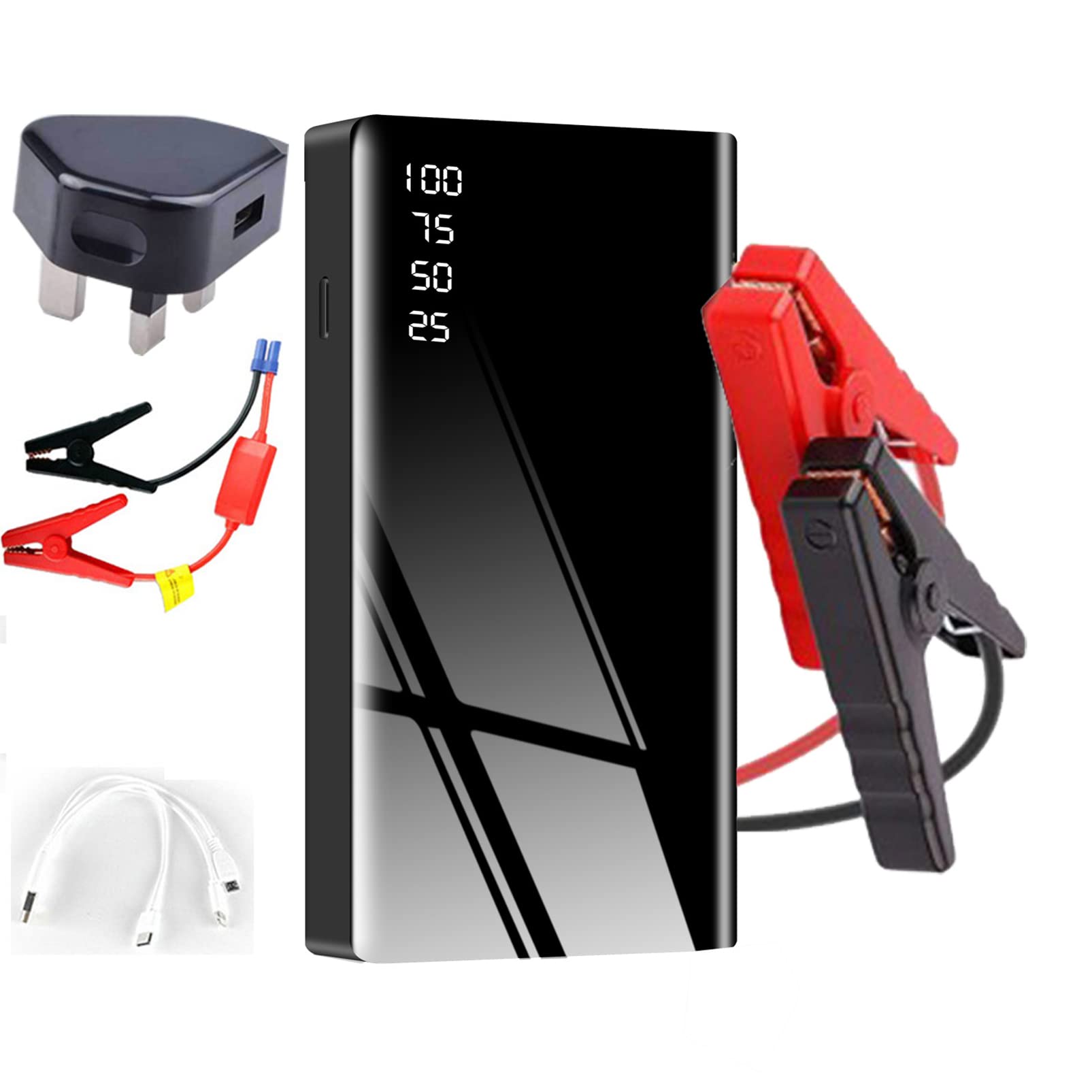 CUTTE 600A Corriente Máxima 12V Arrancador de Batería de Litio Portátil para Automóvil 12V Auto Batería Booster Arrancador de Emergencia para Vehículos, Camiones, SUV