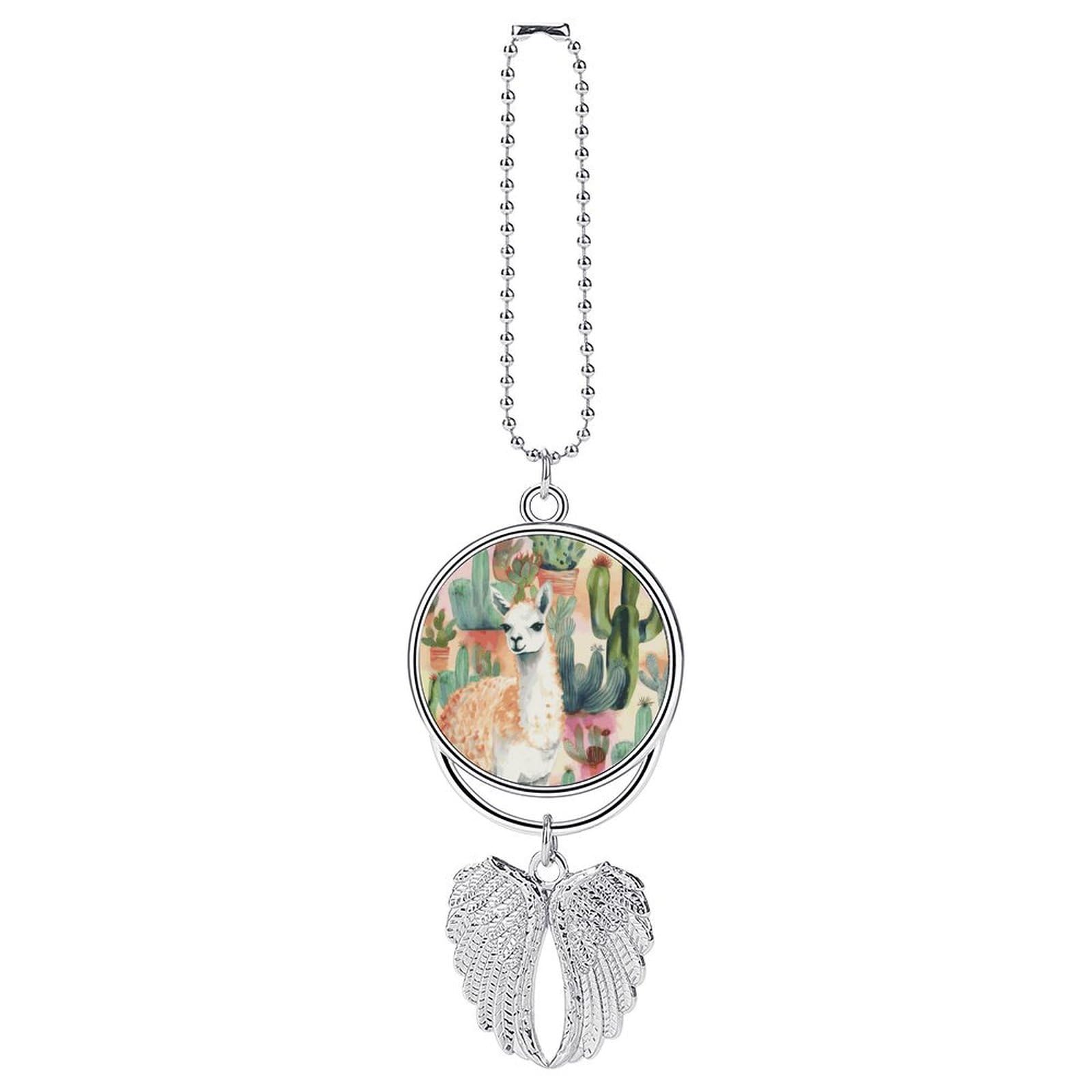 Pendentif de voiture alpaga blanc, le grigri porte-bonheur pour vos trajets