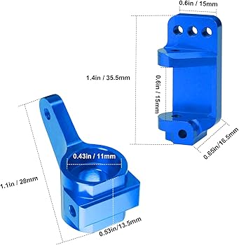 Amazon.com: Hobbypark Aluminum Caster Blocks C-Hubs & Steering Amazon.com: Hobbypark Aluminum Caster Blocks C-Hubs & Steering
