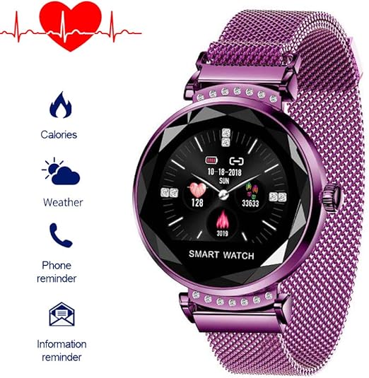 Fitnessuhr mit Blutdruckmessung FüR Damen Intelligente Uhr Wasserdicht