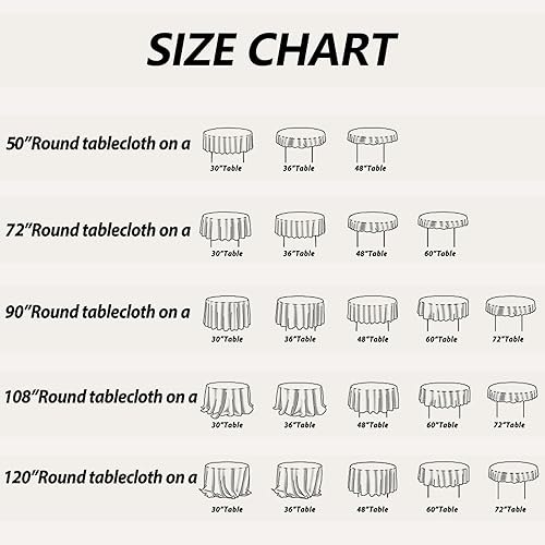 Miniatura 6 de Light Gold Sequin Tablecloth 50" Glitter Round Table Cover Metal Shiny Table Cloth for Birthday Parties Showers Weddings Christmas Thanksgiving