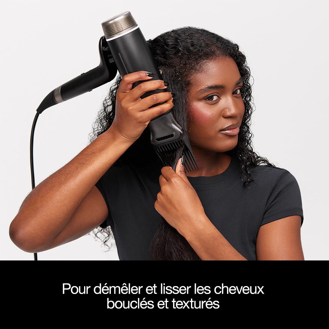 ghd - Embout Peigne Seche cheveux - Embout peigne pour sèche-cheveux ghd Speed - Idéal pour détendre et lisser les cheveux texturés, frisés, crépus - Lissage naturel ou en préparation d'un coiffage