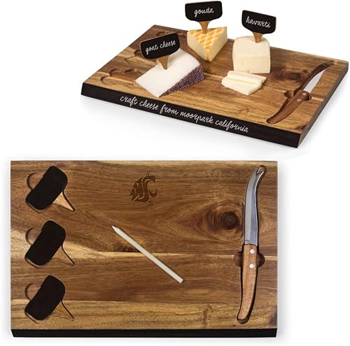 Vista 119 de PICNIC TIME NCAA NCAA - Juego de tablas de cortar y herramientas de queso de acacia Delio unisex para adultos