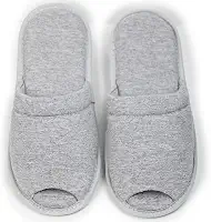 Chinelo Pantufa Feminina Aberta Em Malha Cotton Day