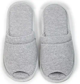 Chinelo Pantufa Feminina Aberta Em Malha Cotton Day